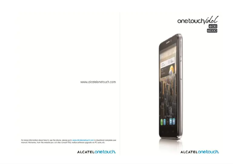 Page n°1 - Manuel utilisateur Alcatel One Touch Idol