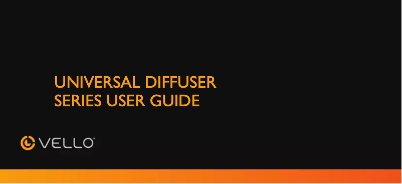 Page 1 de la notice Manuel utilisateur Vello FD-320