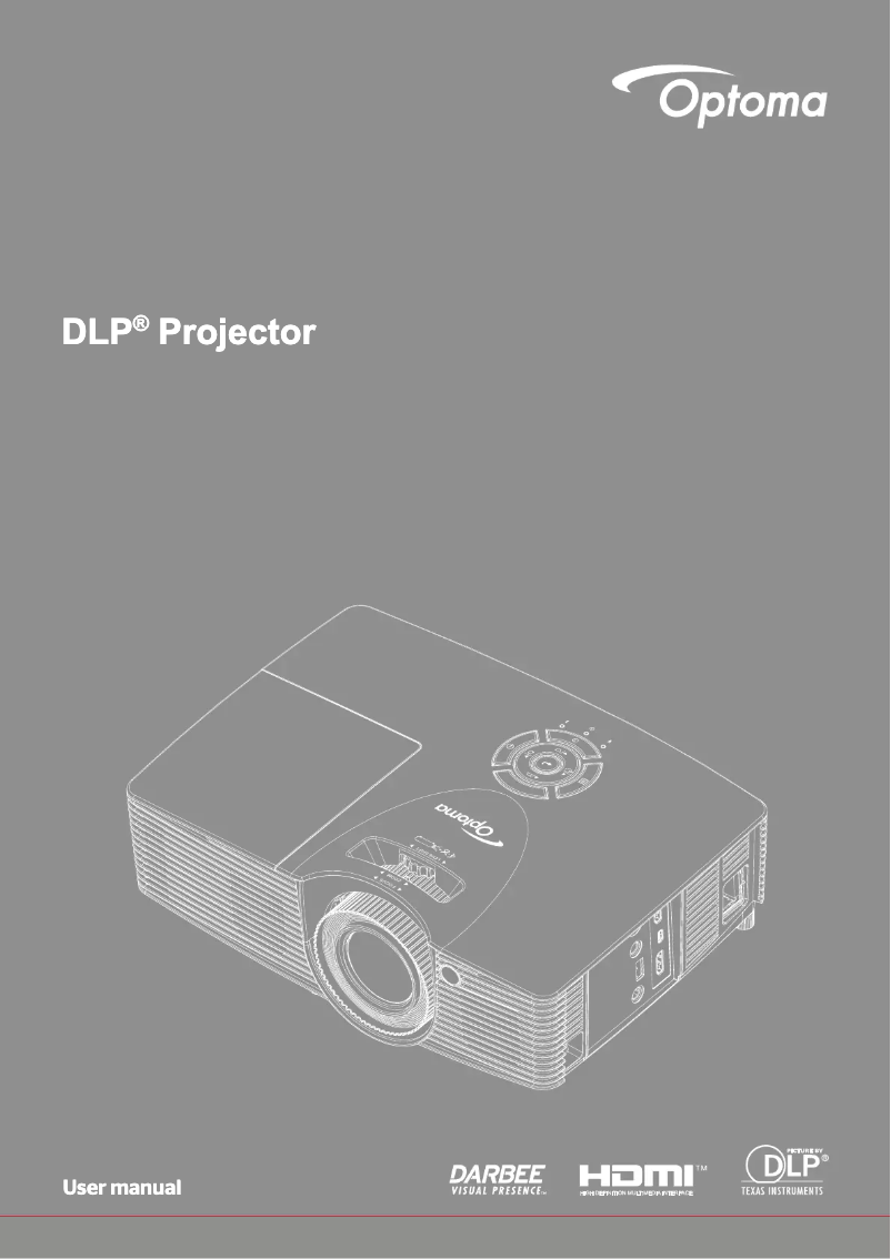 Page 1 de la notice Manuel utilisateur Optoma HD39 DARBEE