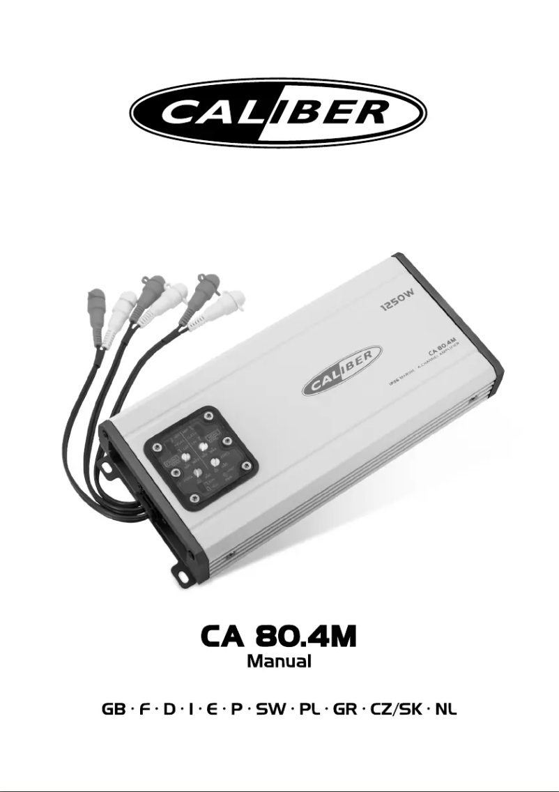 Image de la première page du manuel de l'appareil CA80.4M