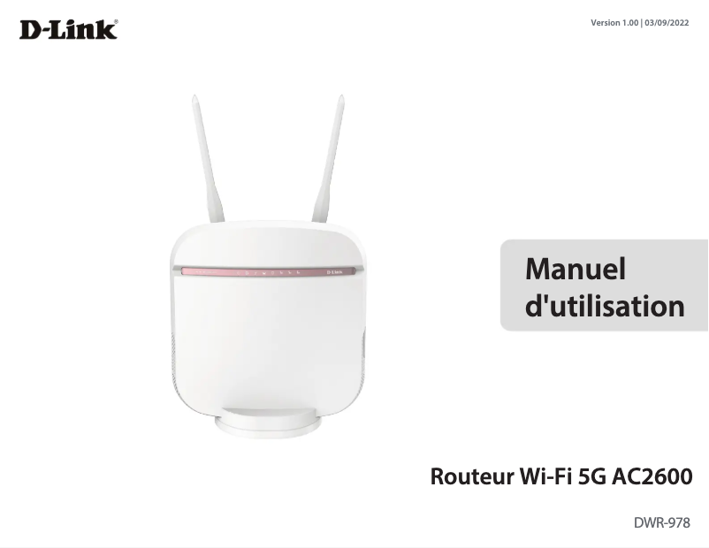 Page n°1 - Manuel utilisateur D-Link DWR-978