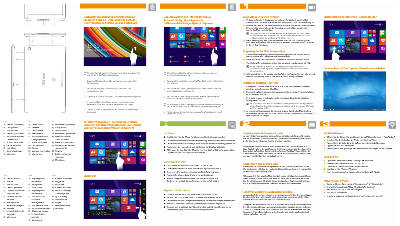 Image de la première page du manuel de l'appareil SurfTab Wintron 8.0