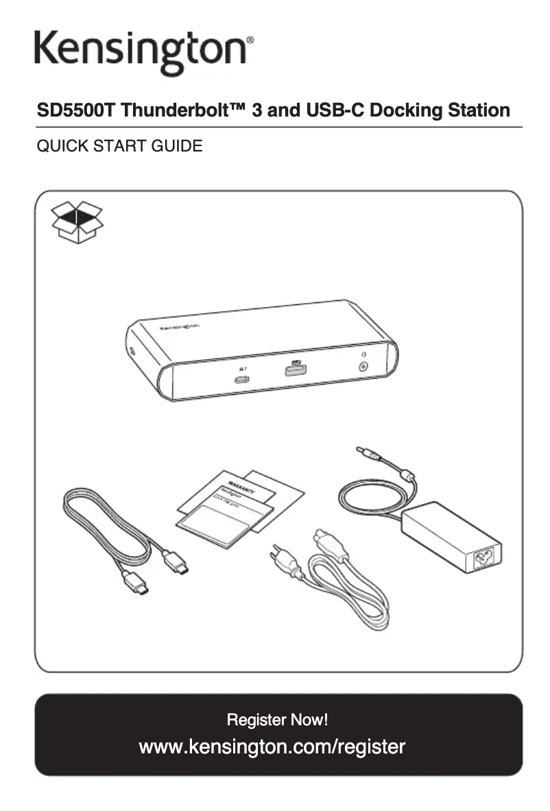 Image de la première page du manuel de l'appareil SD5500T
