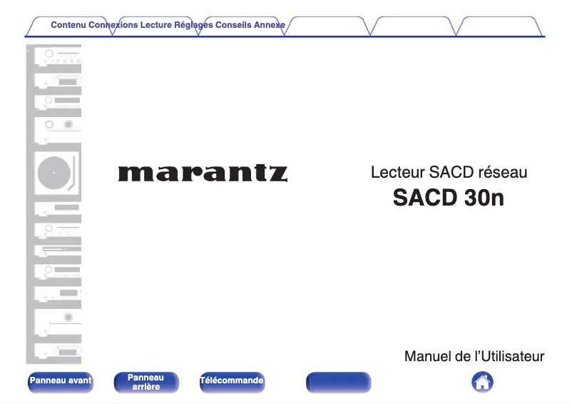 Page n°1 - Manuel utilisateur Marantz SACD 30n