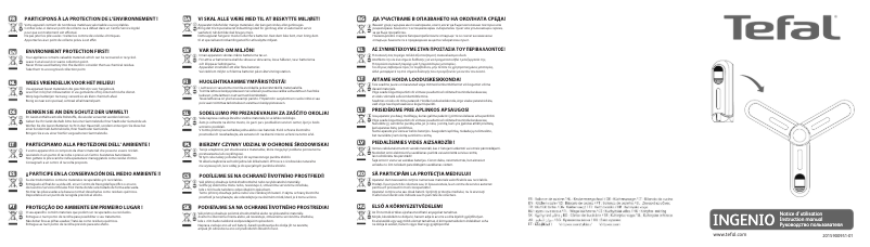 Image de la première page du manuel de l'appareil Ingenio BC5400