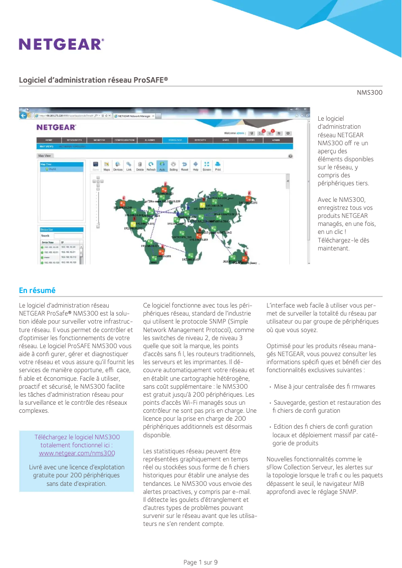 Image de la première page du manuel de l'appareil NMS300