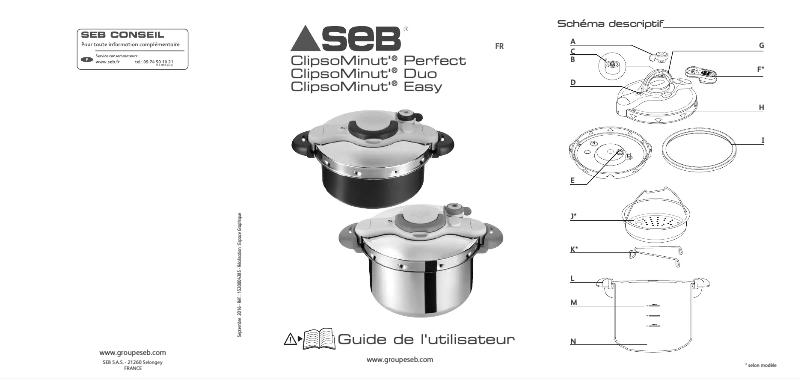 Page n°1 - Manuel utilisateur SEB ClipsoMinut' Perfect