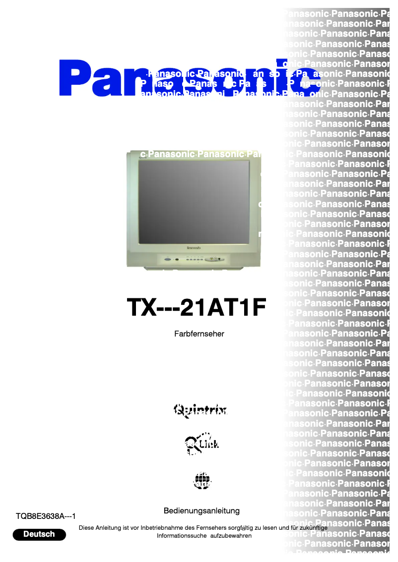 Imagen de la primera página del manual del dispositivo TX-21AT1F