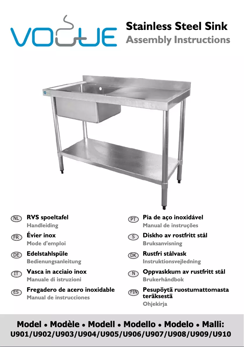 Page n°1 - Manuel utilisateur Vogue U910