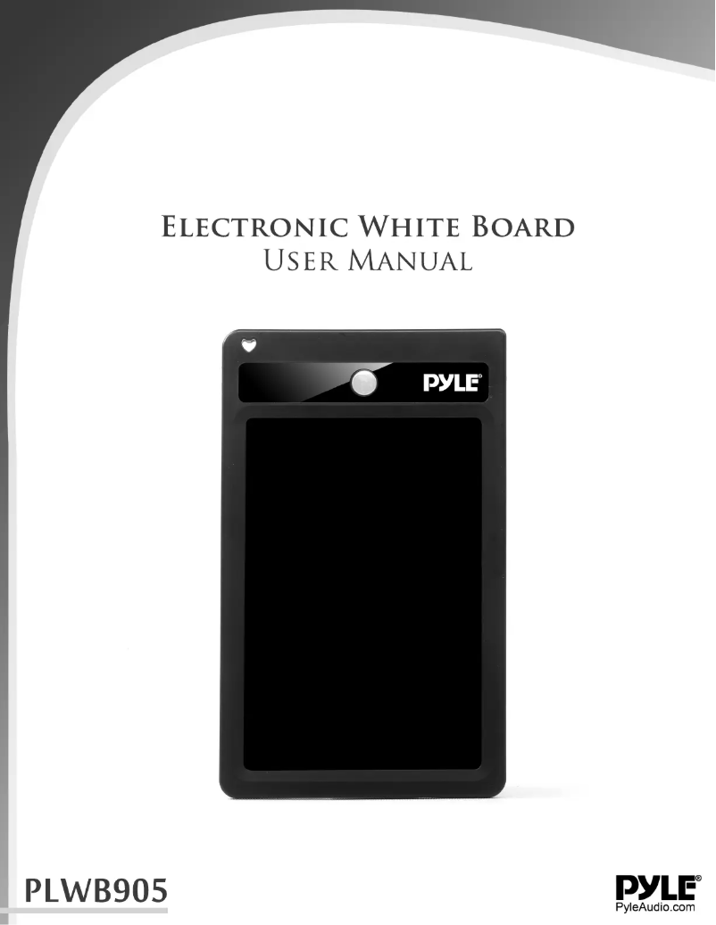 Page 1 de la notice Manuel utilisateur Pyle PLWB905