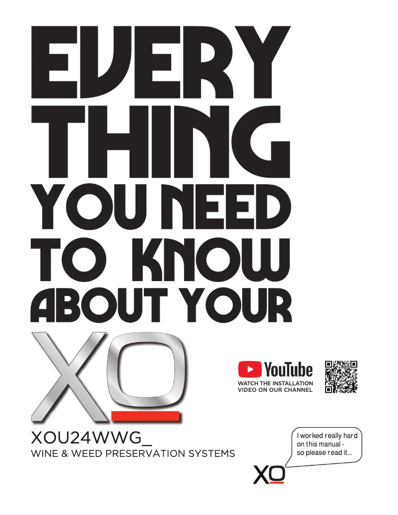 Page 1 de la notice Manuel utilisateur XO XOU24WWGS_