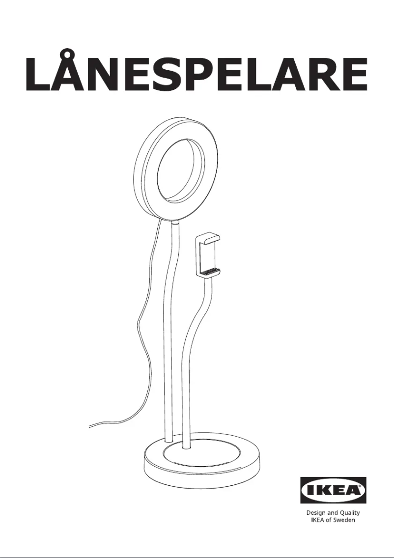 Page 1 de la notice Manuel utilisateur Ikea LÅNESPELARE 205.436.14
