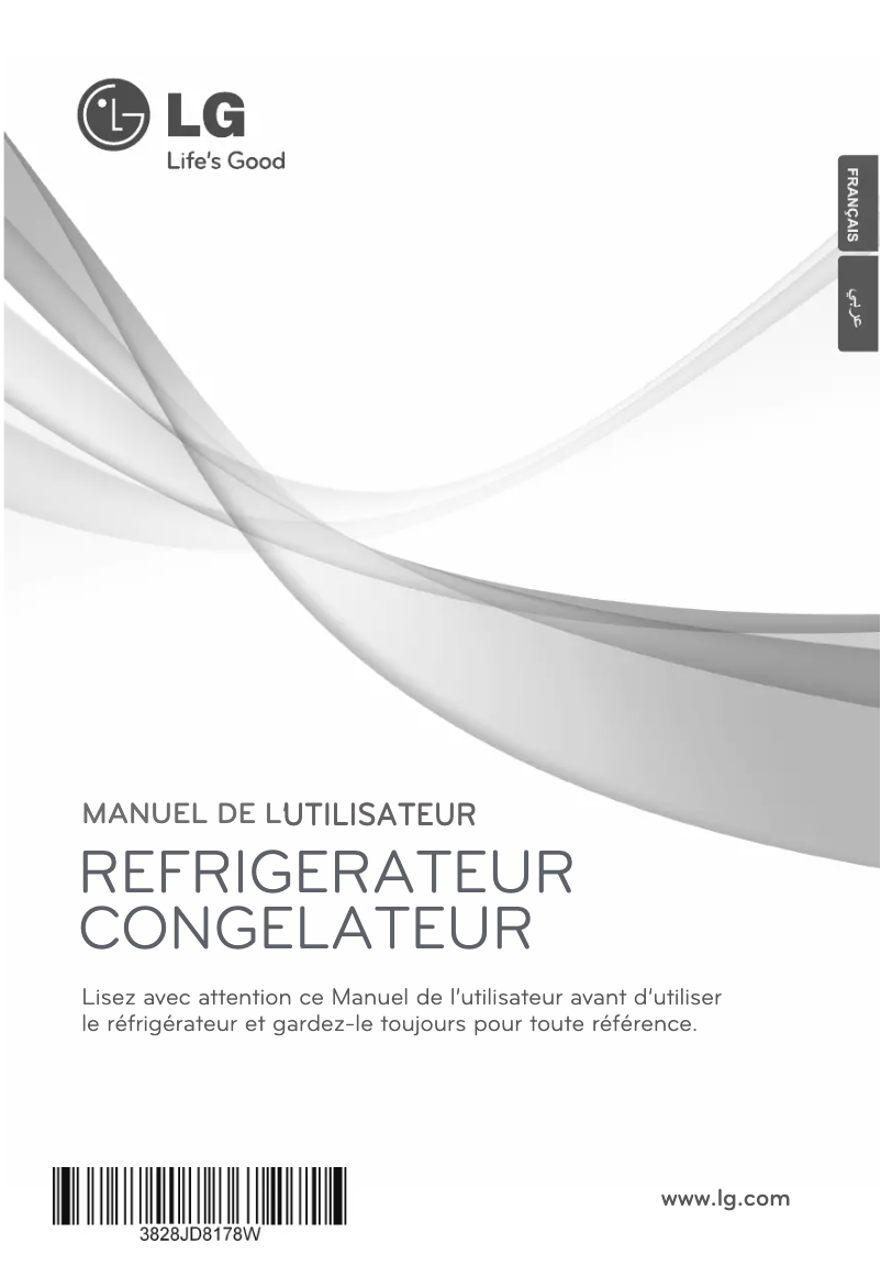 Page 1 de la notice Manuel utilisateur LG GR-399SLQF