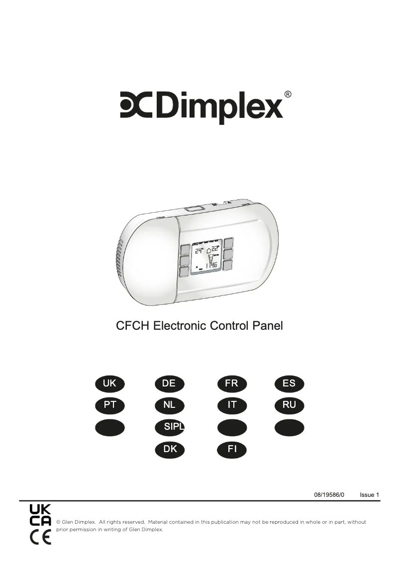 Page 1 de la notice Manuel utilisateur Dimplex CFCH