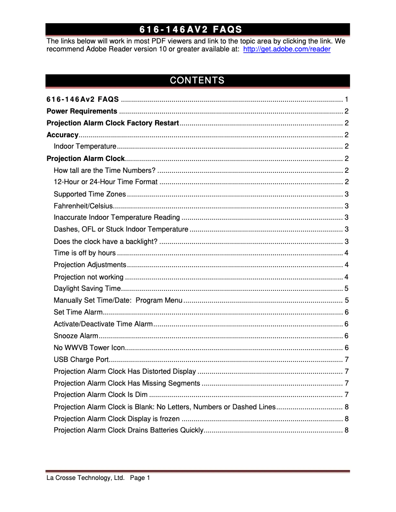 Image de la première page du manuel de l'appareil 616-146AV2