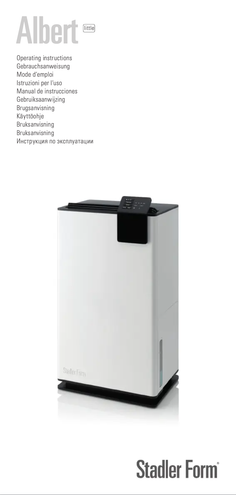 Imagen de la primera página del manual del dispositivo Albert little