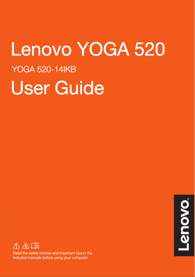 Page n°1 - Manuel utilisateur Lenovo Yoga 520-14IKB