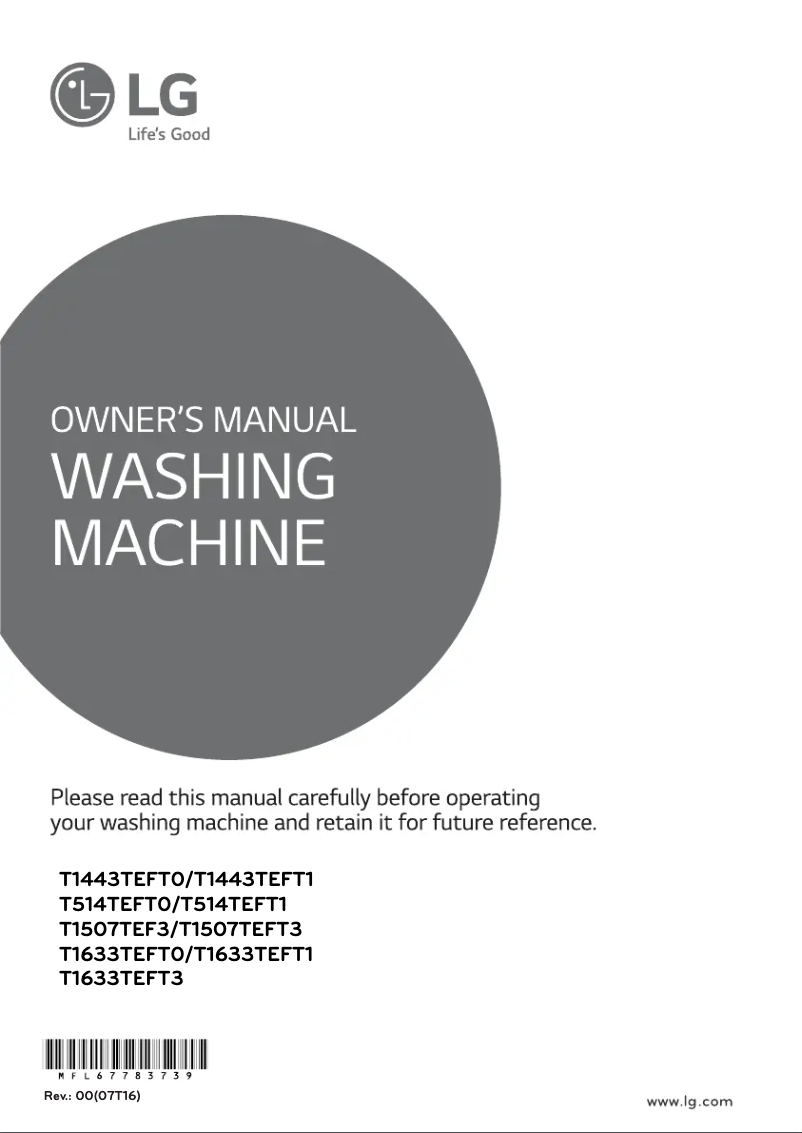 Image de la première page du manuel de l'appareil T514TEFT0