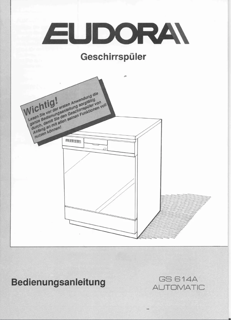 Page n°1 - Manuel utilisateur Eudora GS 614A