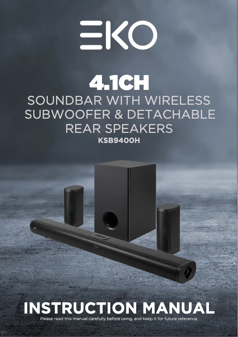 Page 1 de la notice Manuel utilisateur EKO KSB9400H