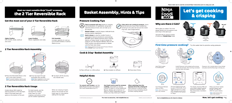 Page 1 de la notice Manuel utilisateur Ninja OP500UK