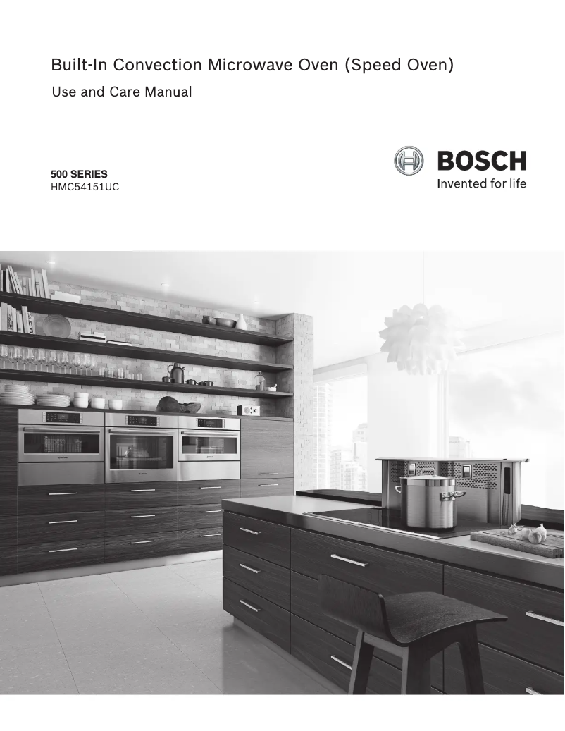 Page 1 de la notice Manuel utilisateur Bosch HMC54151UC