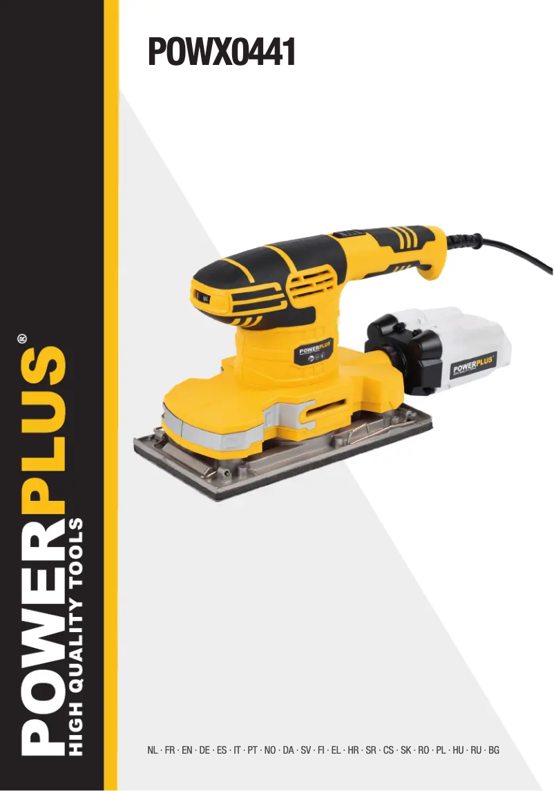 Image de la première page du manuel de l'appareil POWX0441