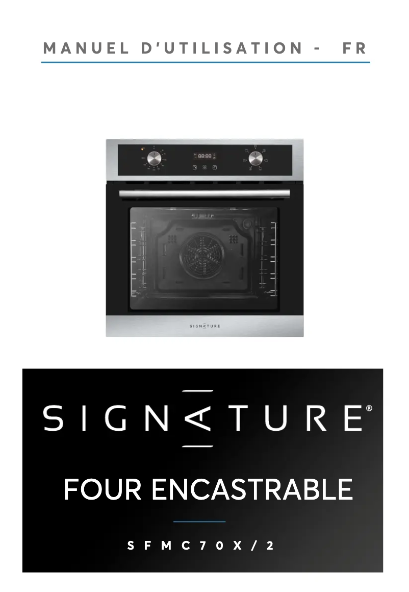 Page 1 de la notice Manuel utilisateur Signature SFMC70X