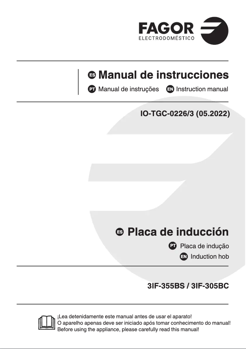 Image de la première page du manuel de l'appareil 3IF-355BS