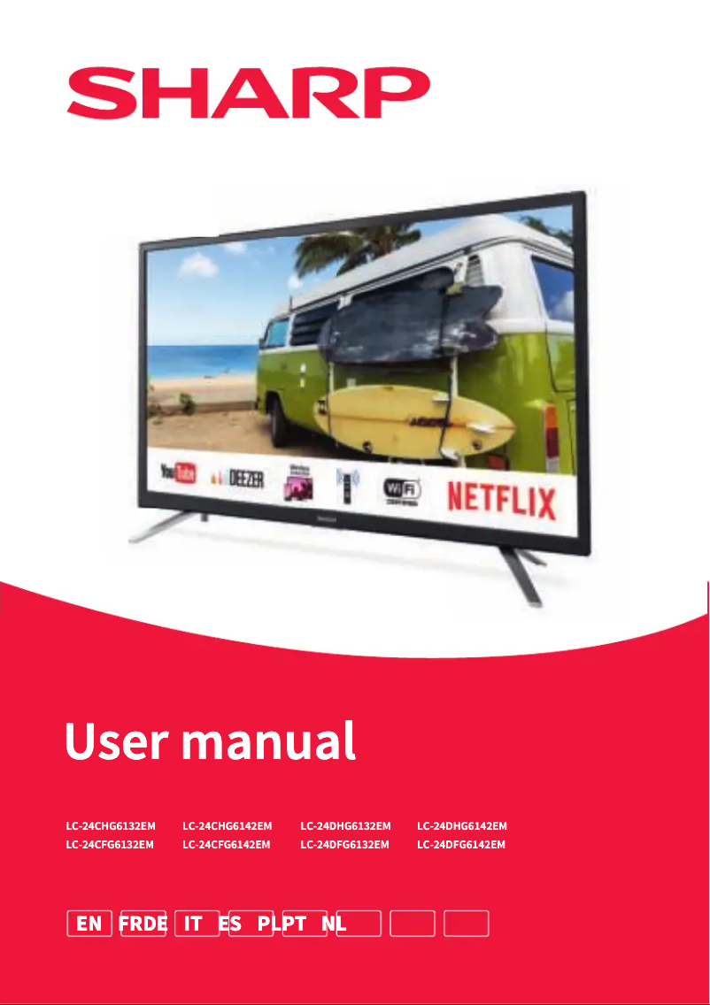 Page 1 de la notice Manuel utilisateur Sharp LC-24CHG6132EM