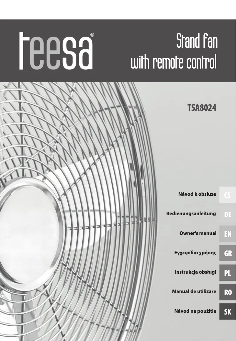 Page n°1 - Manuel utilisateur Teesa TSA8024
