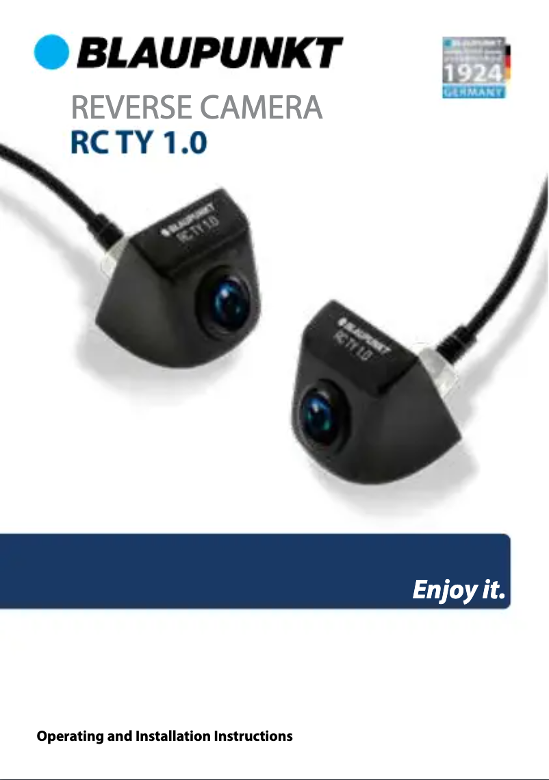 Page 1 de la notice Manuel utilisateur Blaupunkt RC TY 1.0