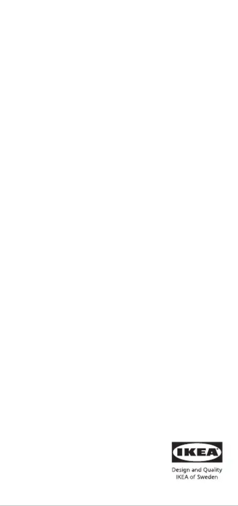 Page 1 de la notice Manuel utilisateur Ikea ISKÄRNA 104.924.79