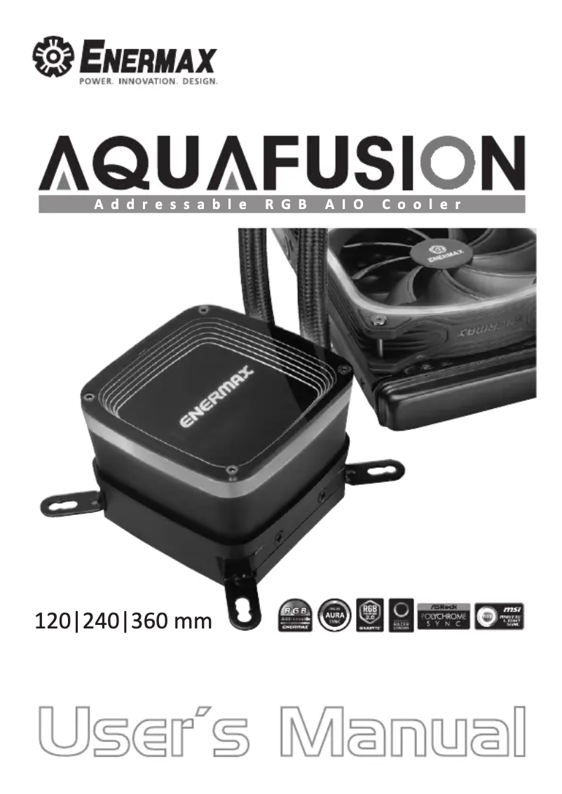 Página 1 del manual Manual de usuario Enermax AquaFusion White 240