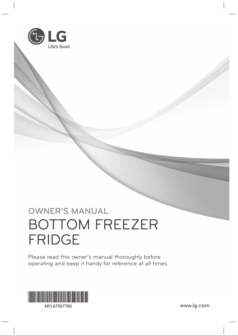 Page 1 de la notice Manuel utilisateur LG GRD-264PY