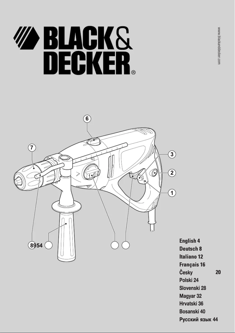 Page 1 de la notice Manuel utilisateur Black & Decker KR999CK