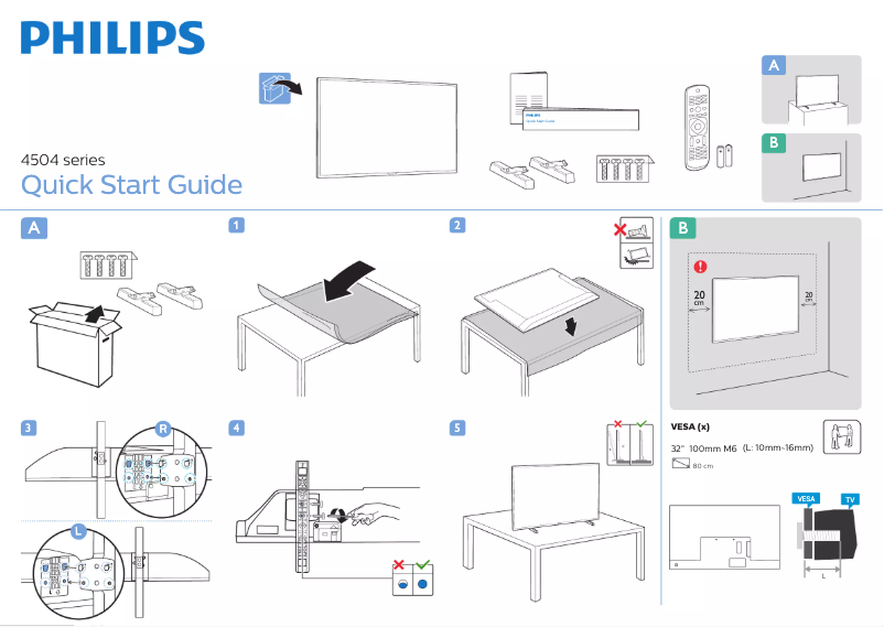 First page image of the manual for 32PHS4504
