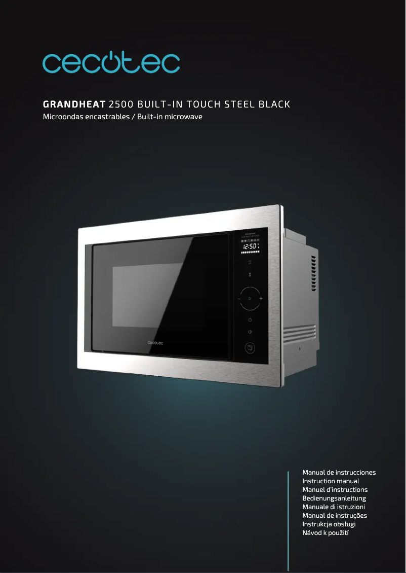 Page n°1 - Manuel utilisateur Cecotec GrandHeat 2500 Built-in Touch