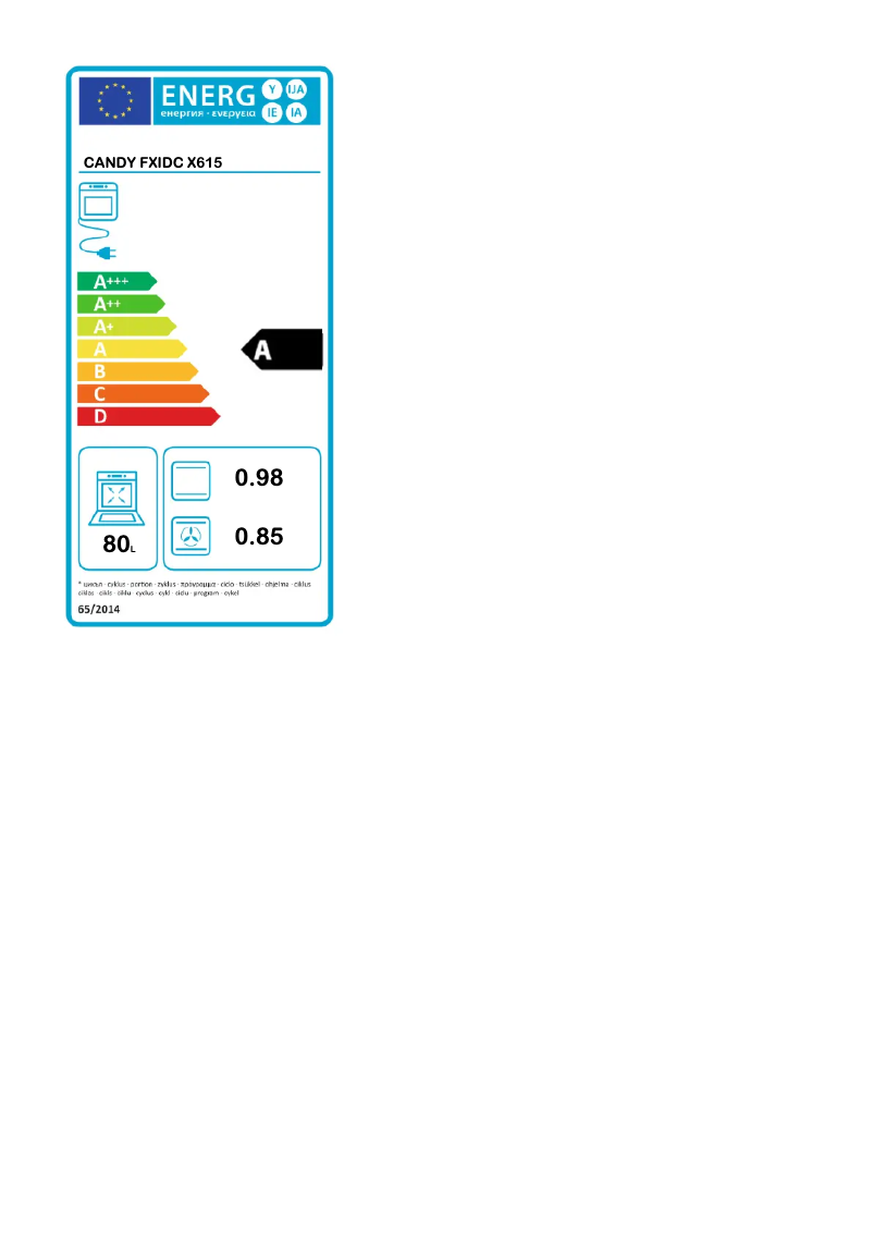 Image de la première page du manuel de l'appareil FXIDC X615