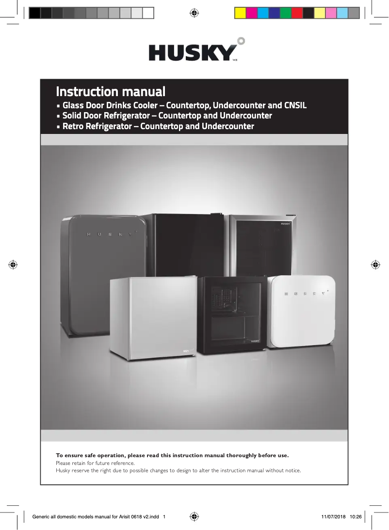 Page n°1 - Manuel utilisateur Husky HUS-130CNBLK
