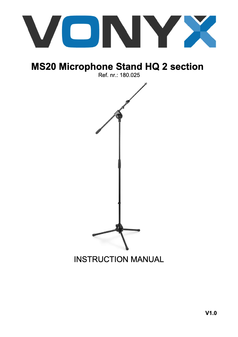 Página 1 del manual Manual de usuario Vonyx MS20