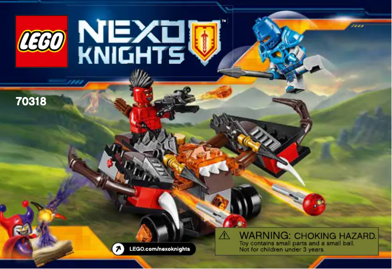 Page 1 de la notice Manuel utilisateur Lego Nexo Knights 70318