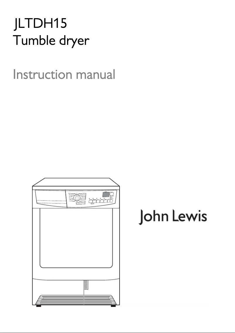 Page n°1 - Manuel utilisateur John Lewis JLTDH 15