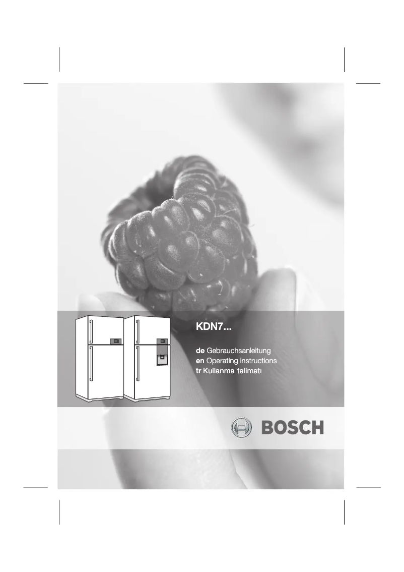 Page 1 de la notice Manuel utilisateur Bosch KDN75A10NE