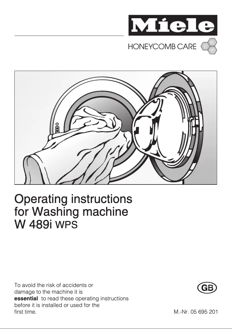 Page n°1 - Manuel utilisateur Miele W 489I WPS