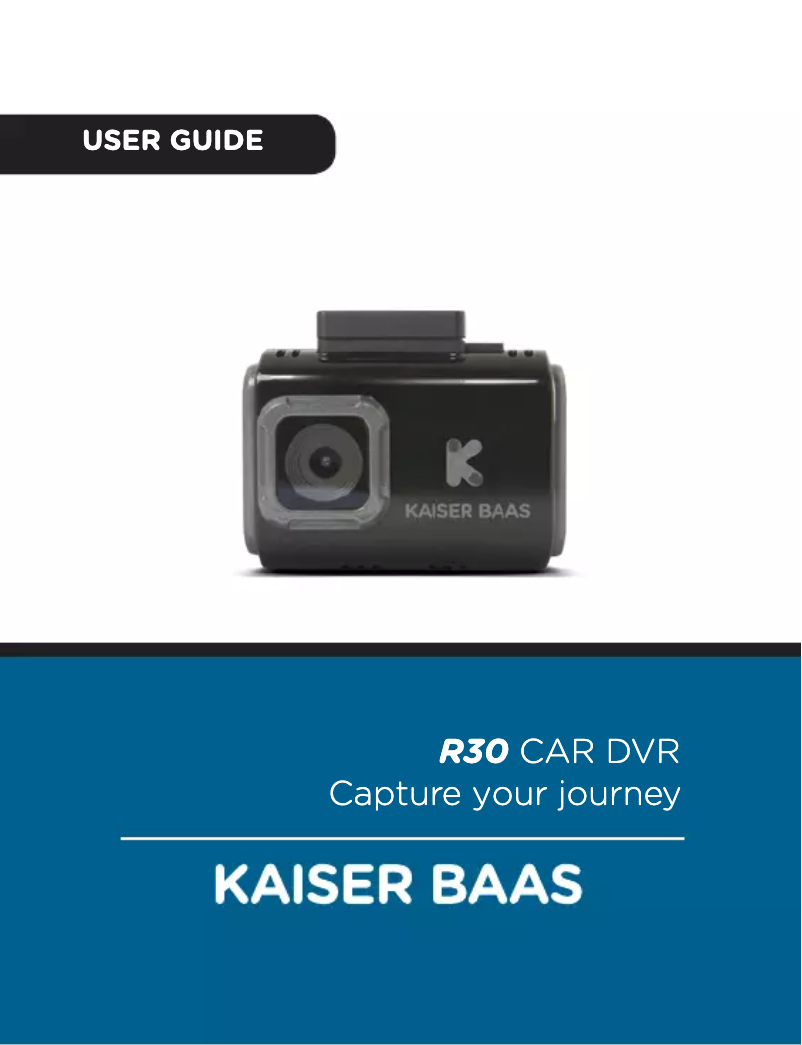 Image de la première page du manuel de l'appareil R30