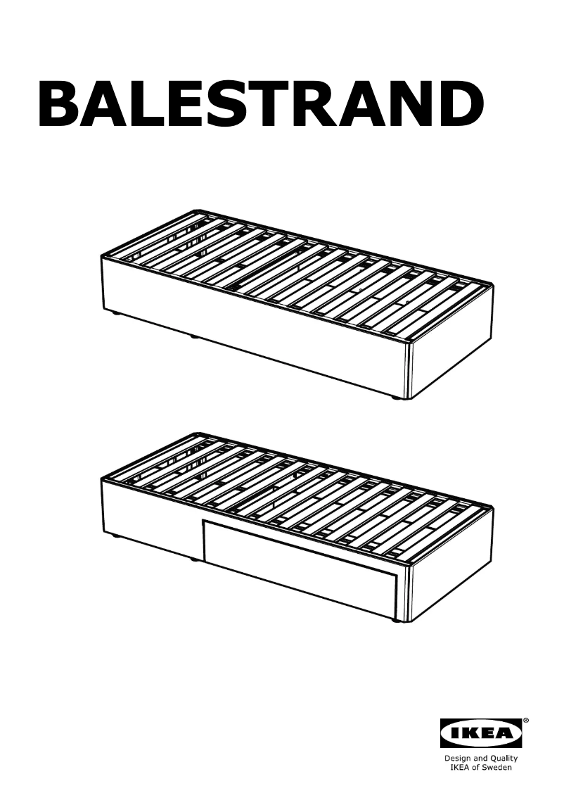 Image de la première page du manuel de l'appareil BALESTRAND 404.096.38