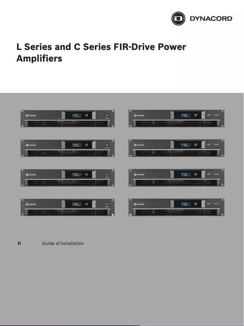 Page 1 de la notice Manuel utilisateur Dynacord C2800FDi