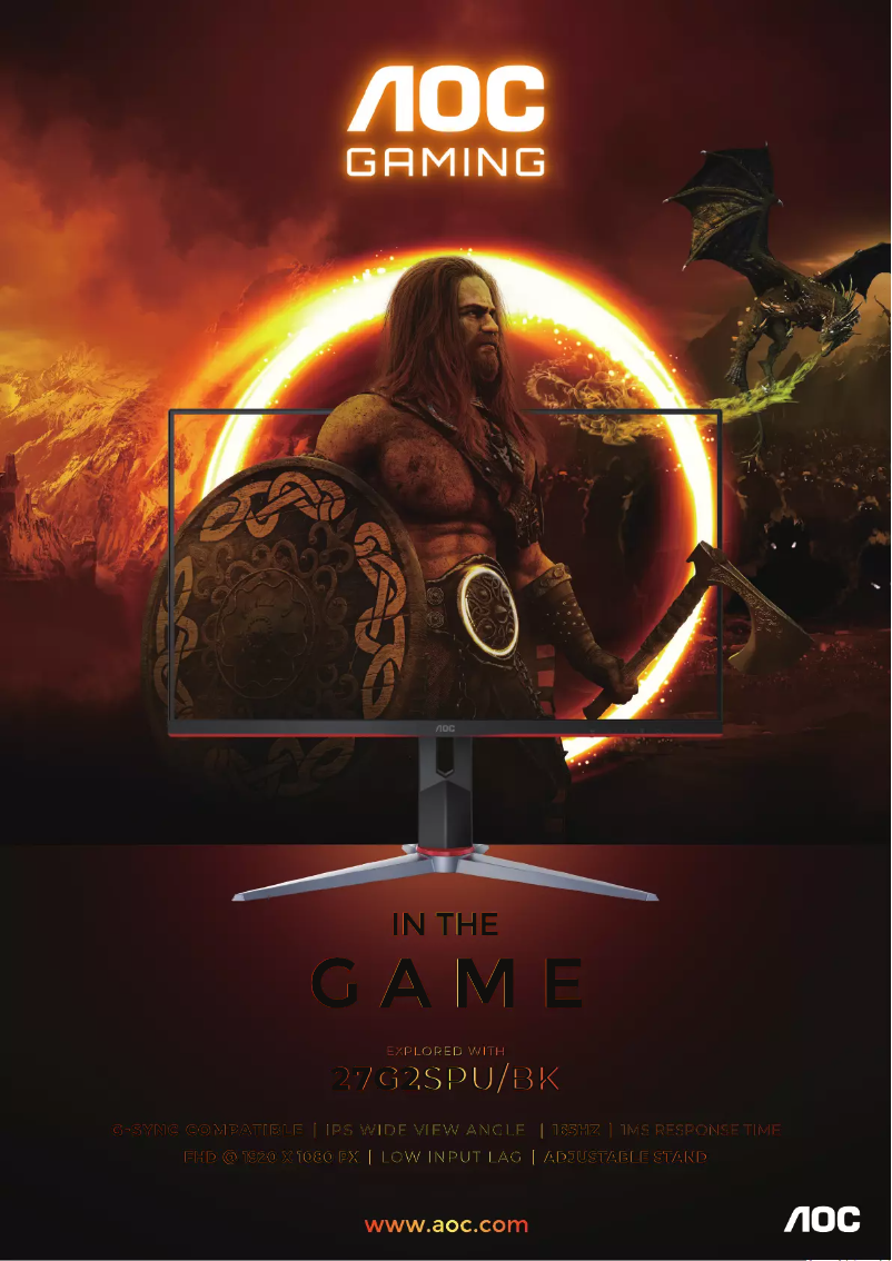 Page n°1 - Brochure AOC 27G2SPU