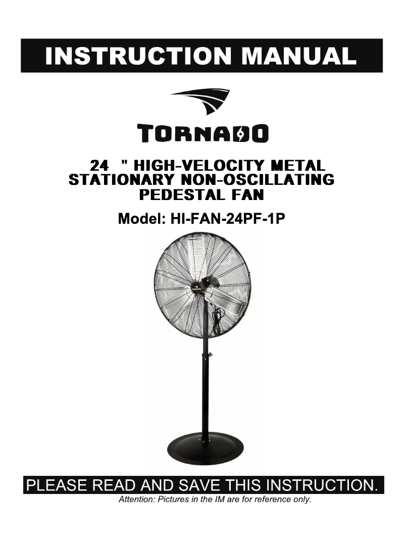 Image de la première page du manuel de l'appareil HI-FAN-24PF-1P